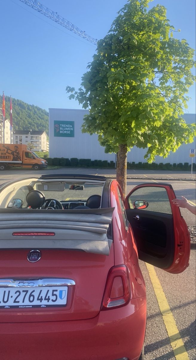 Fiat Autos: Fiat 500C Cabrio Rot/Beige – D'occasion à Luzern par ach_vb6r