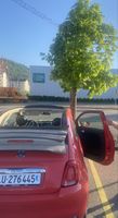 Fiat 500C Cabrio Rot/Beige