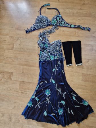 Orientalisches Bauchtanzkleid, dunkelblau