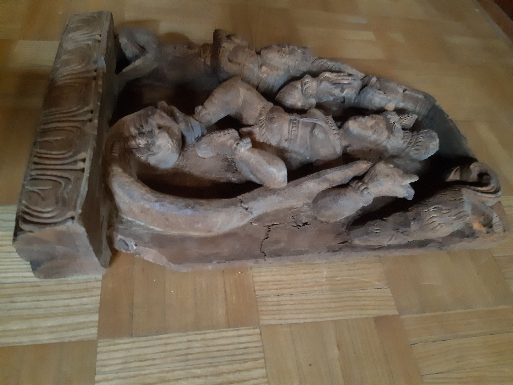 Statuette: BAS RELIEF "KALIAMARDHAN". Lord Krishna – Usato da Genève venduto da dieudedieu 4