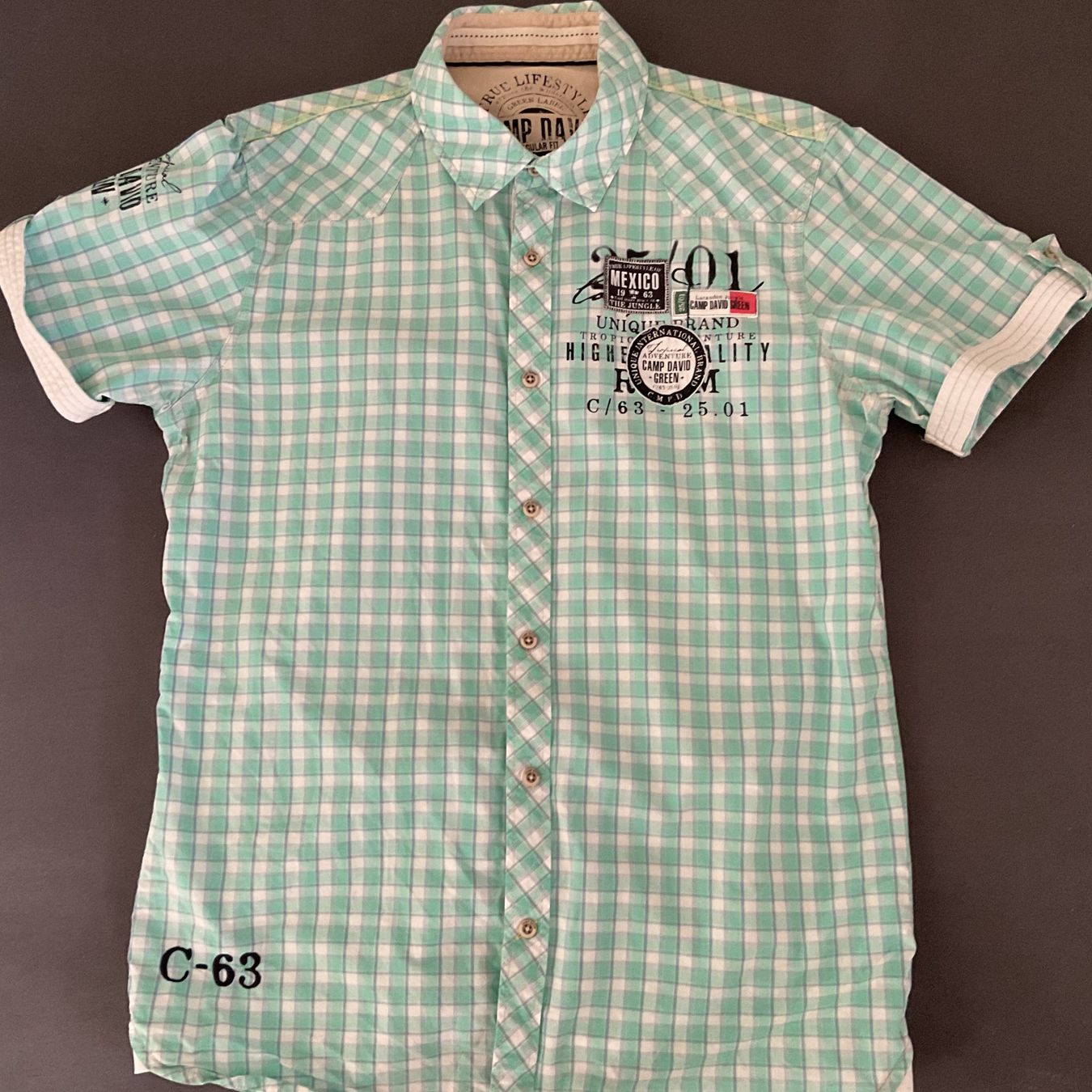 Camp David Camicie: Camp David - Kurzarm Hemd kariert - Gr. S – Usato da Walchwil venduto da Budy7 2