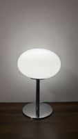 Runde Glas Lampe im 70er Jahre Style,