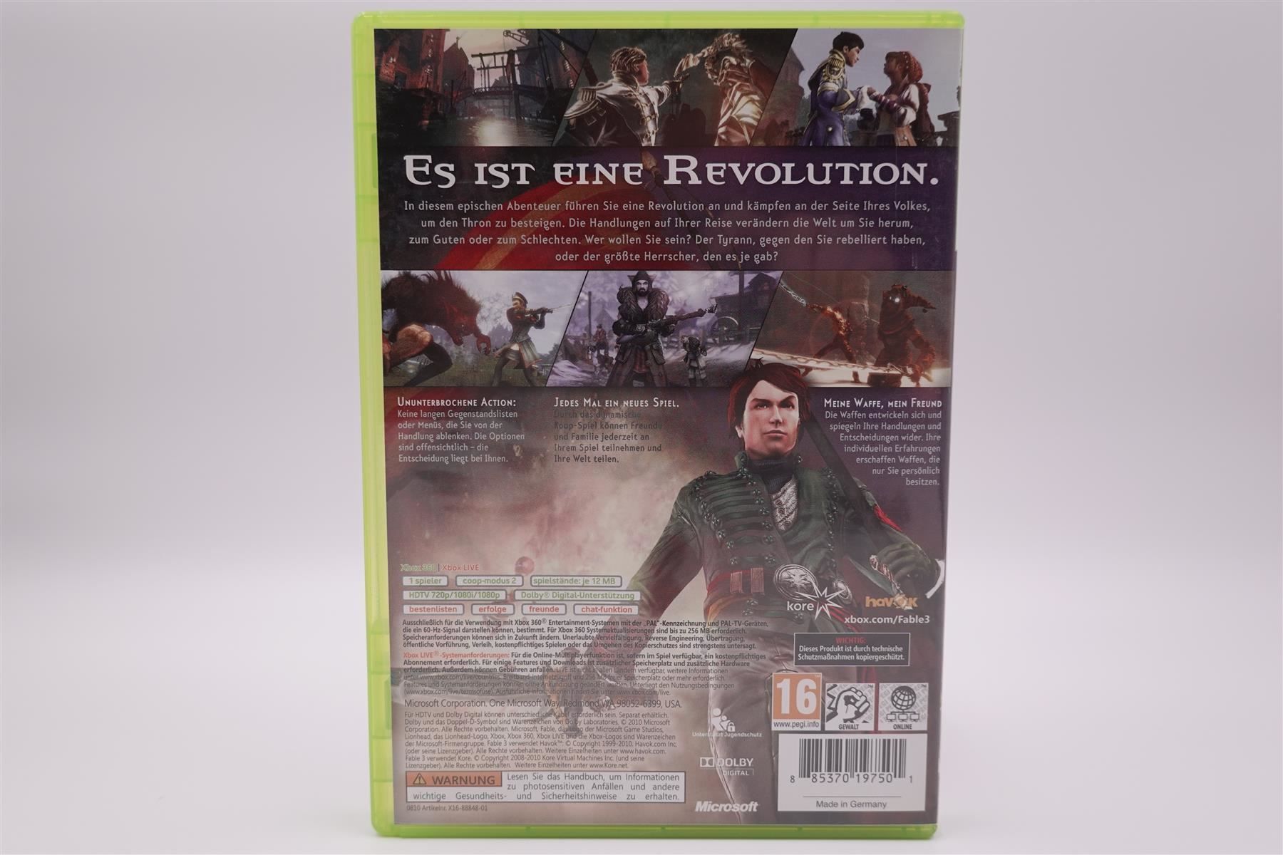Microsoft Spiele: Fable 3 (XBOX360) – Gebraucht aus Herisau von ZelliZone 1