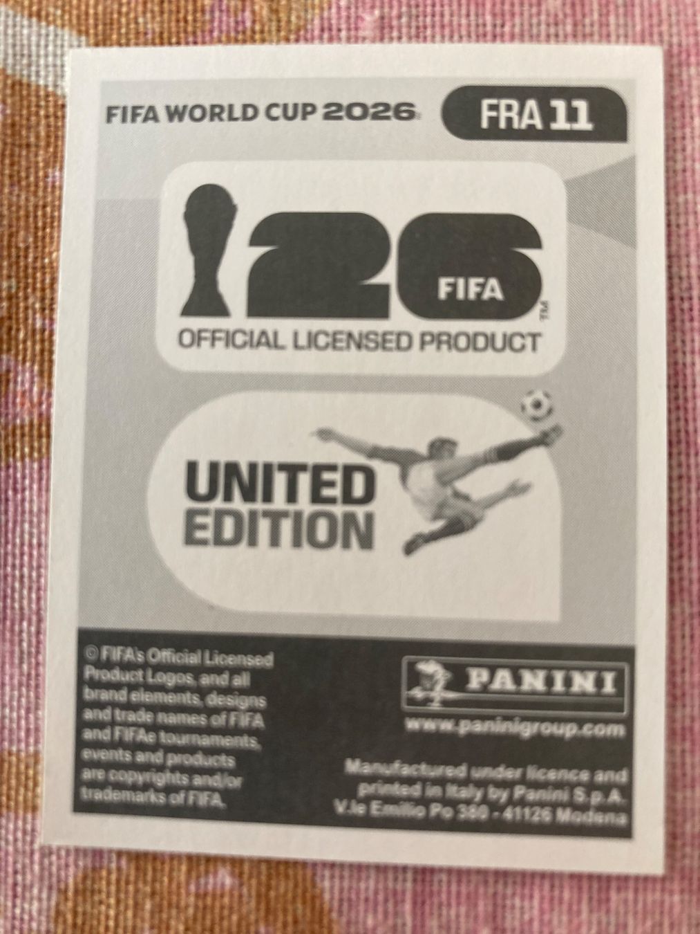 Panini Sammelbilder & Trading cards: WM Sticker FRA 11 – Neu (gemäss Beschreibung) aus Winterthur von Whitefish 1