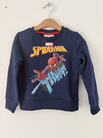 Marvel Spider-Man Pullover Sweatshirt Gr. 110 Dunkelblau