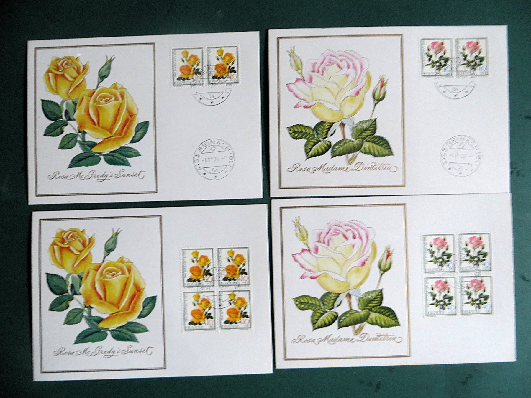 Buste & buste per spedizione: FDC Motive Rosen – Usato da Zwingen venduto da Hemafa 6