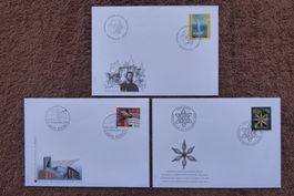 (F359) FDC 2001: Zst. Nr. 1034, 1038 + 1039