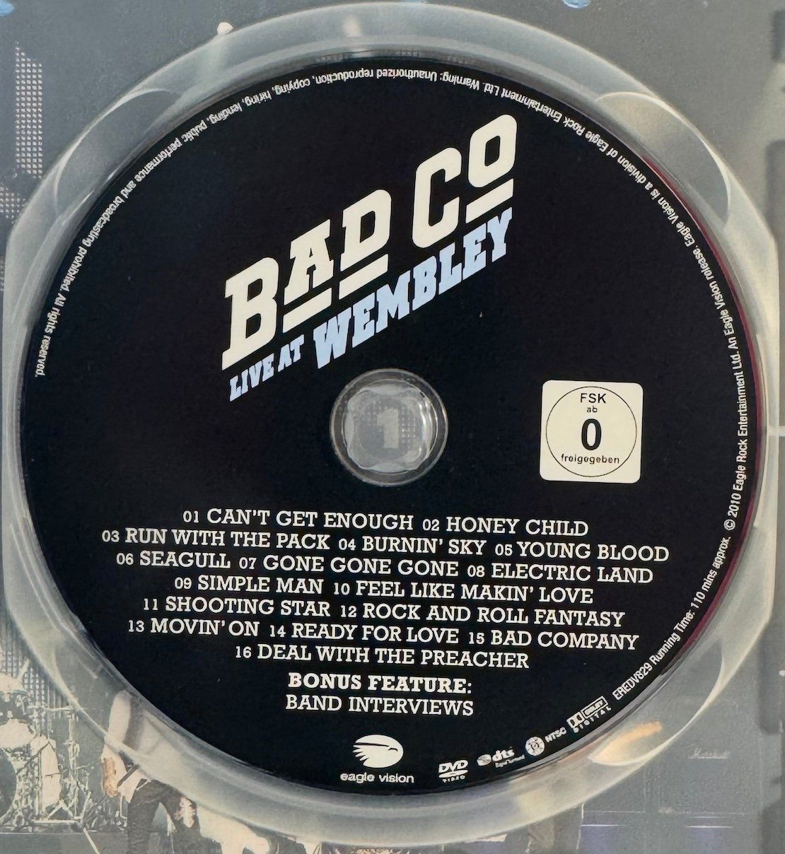 Tutti i DVDs: DVD BAD CO LIVE AT WEMBLEY – Usato da Wisen venduto da gigisna 1