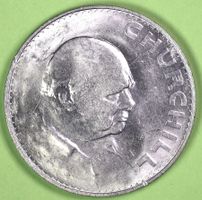 1965  /  MEDAILLE  /  ENGLAND  /  CHURCHILL / (5 - SHILLING)