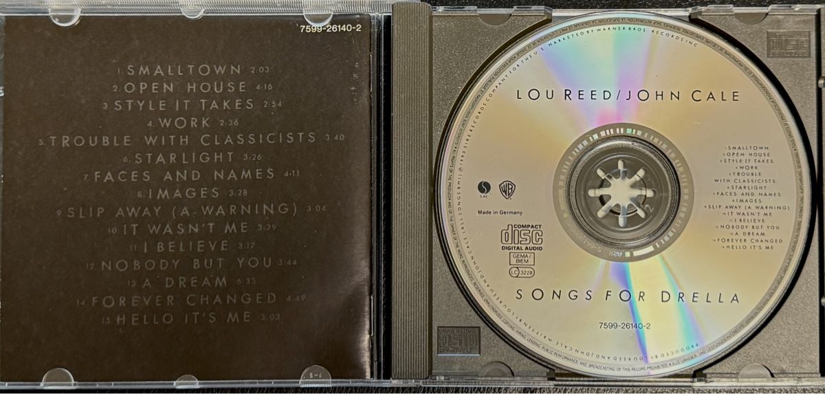 CD: CD Lou Reed John Cale - Songs for Drella – Usato da Zürich venduto da tomakomai 2