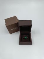 GÜBELIN SMARAGD RING MIT DIAMANTEN IN 750 WEISSGOLD
