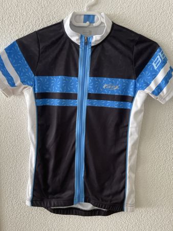 Fahrradtrikot kurzarm BBB FORCE Schwarz‘ blau Grösse S