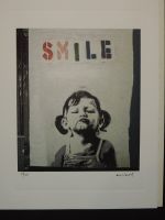 Banksy Litho "Smile Girl"