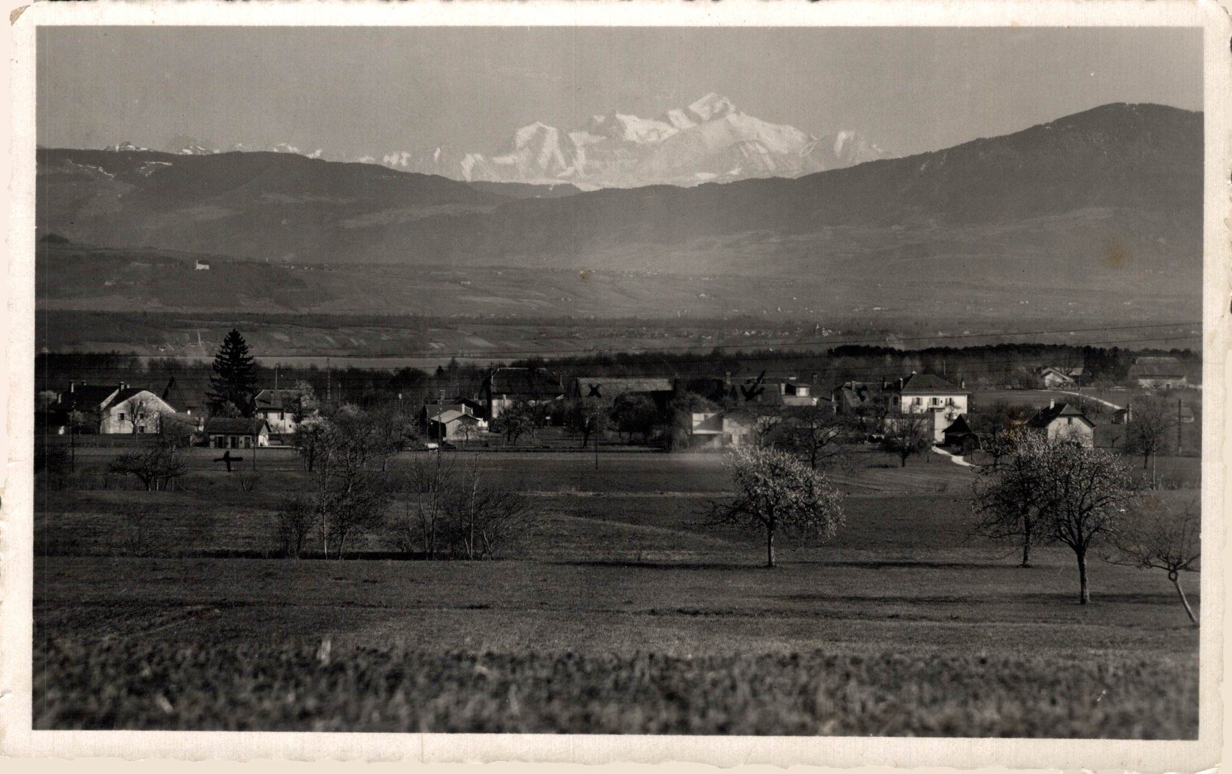 Ansichtskarten: Eysins & le Mont - Blanc – Gebraucht aus Bronschhofen von Astore