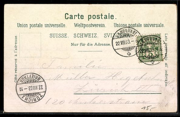 Cartes postales: AK Landquart, Bahnhofstrasse – D'occasion à Berlin par bartko-reher 1