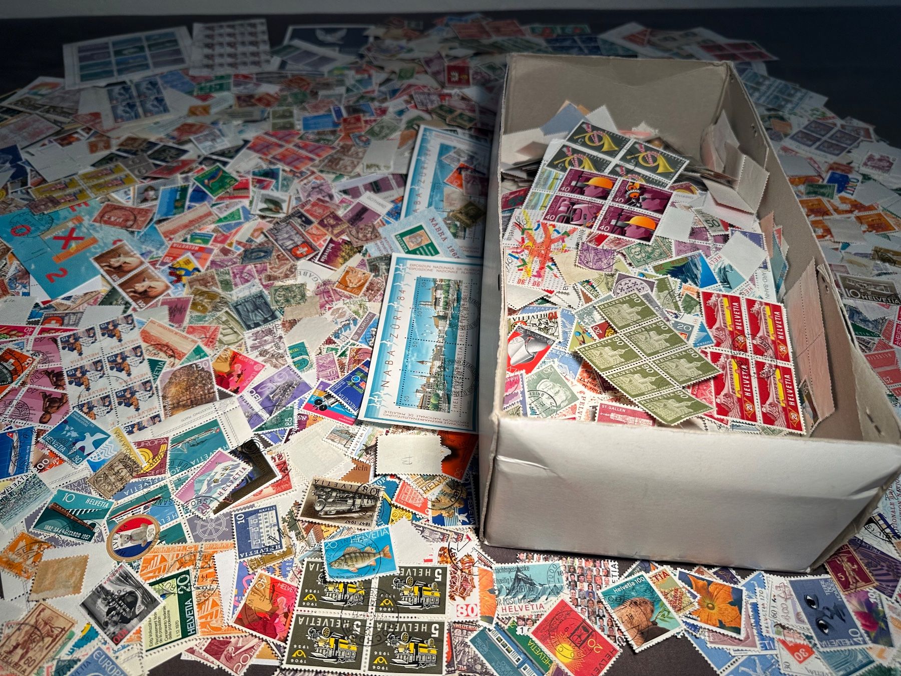 Alle Briefmarken: XXL Sammlung abgelöste Briefmarken CH – Gebraucht aus Stettfurt von 2442 5