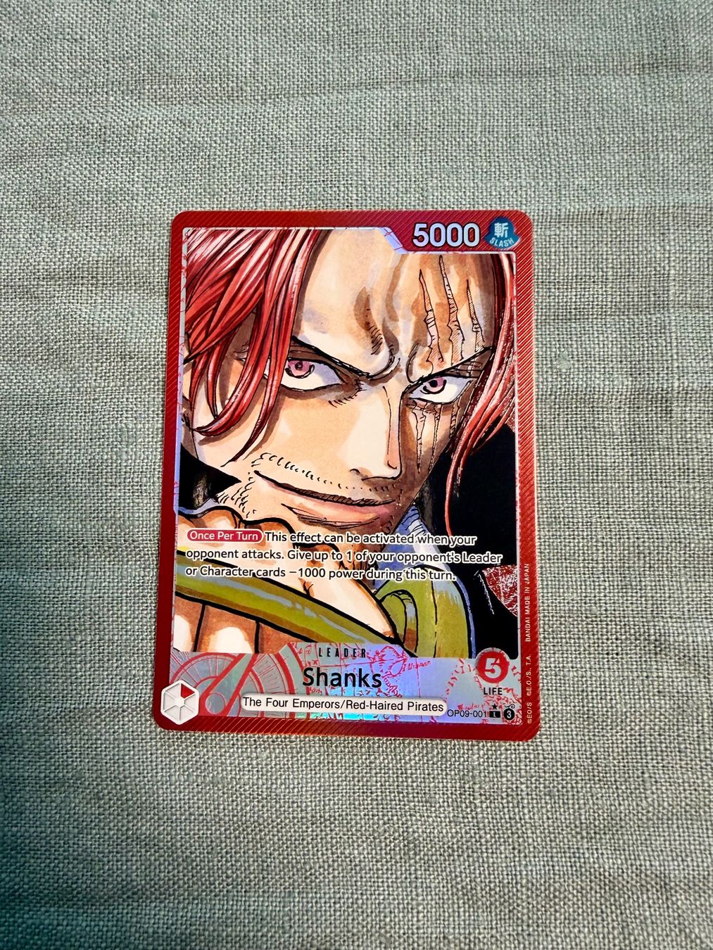 Bandai Carte collezionabili: One piece shanks op09-001 – Usato da Dübendorf venduto da Imtsch