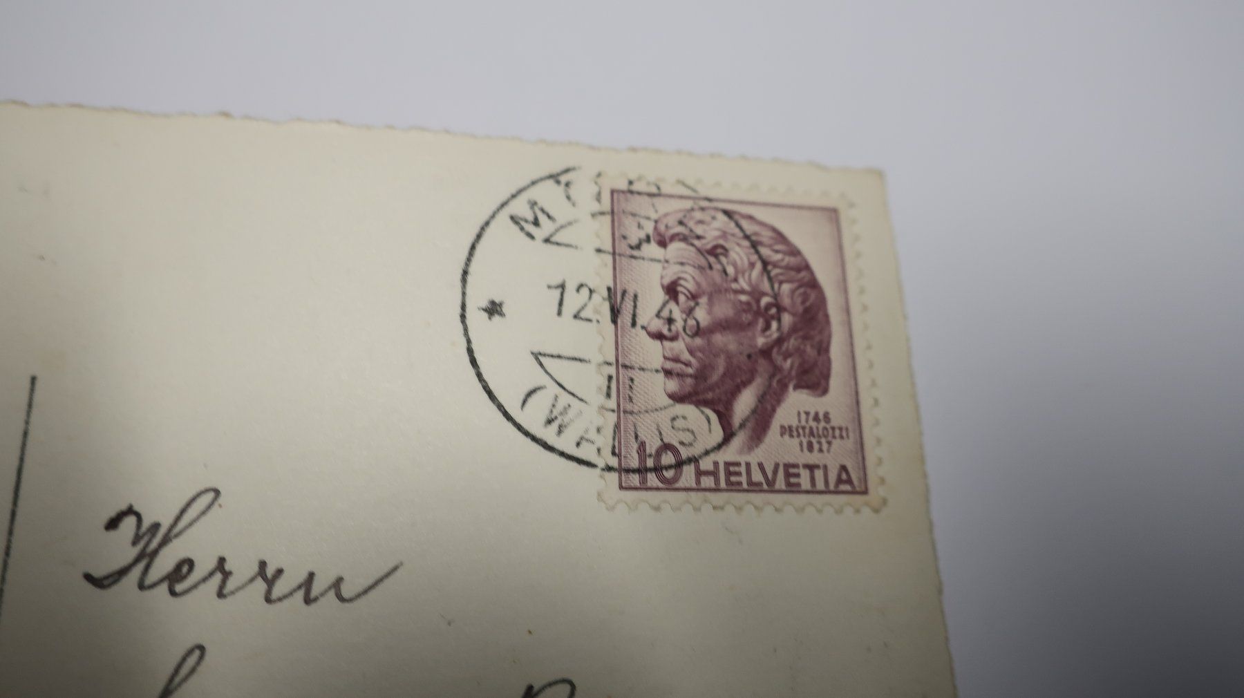 Ansichtskarten: Golmenegg bei Riederalp 1946 – Gebraucht aus Cormoret von Pascalll2001 3