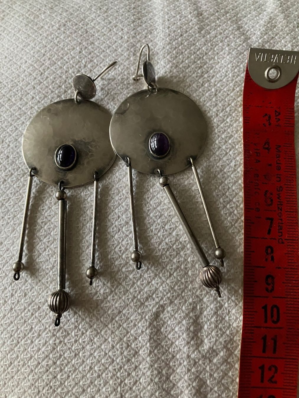 Boucles d'oreille: Statement-Ohrringe mit schönen Amethisten – D'occasion à Zürich par aannnnaa48