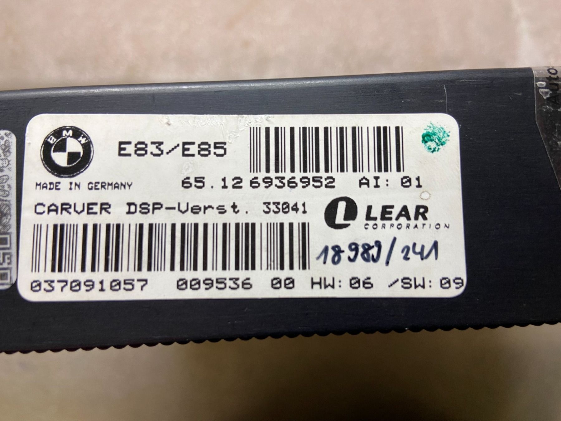 Amplificatori: BMW Z4 / X3 DSP Verstärker E83/E85 – Usato da Horw venduto da Bucher_AG_Horw 2