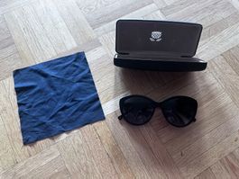 Fast neSonnenbrille Navyboot mit Etui und Tuch schwarz