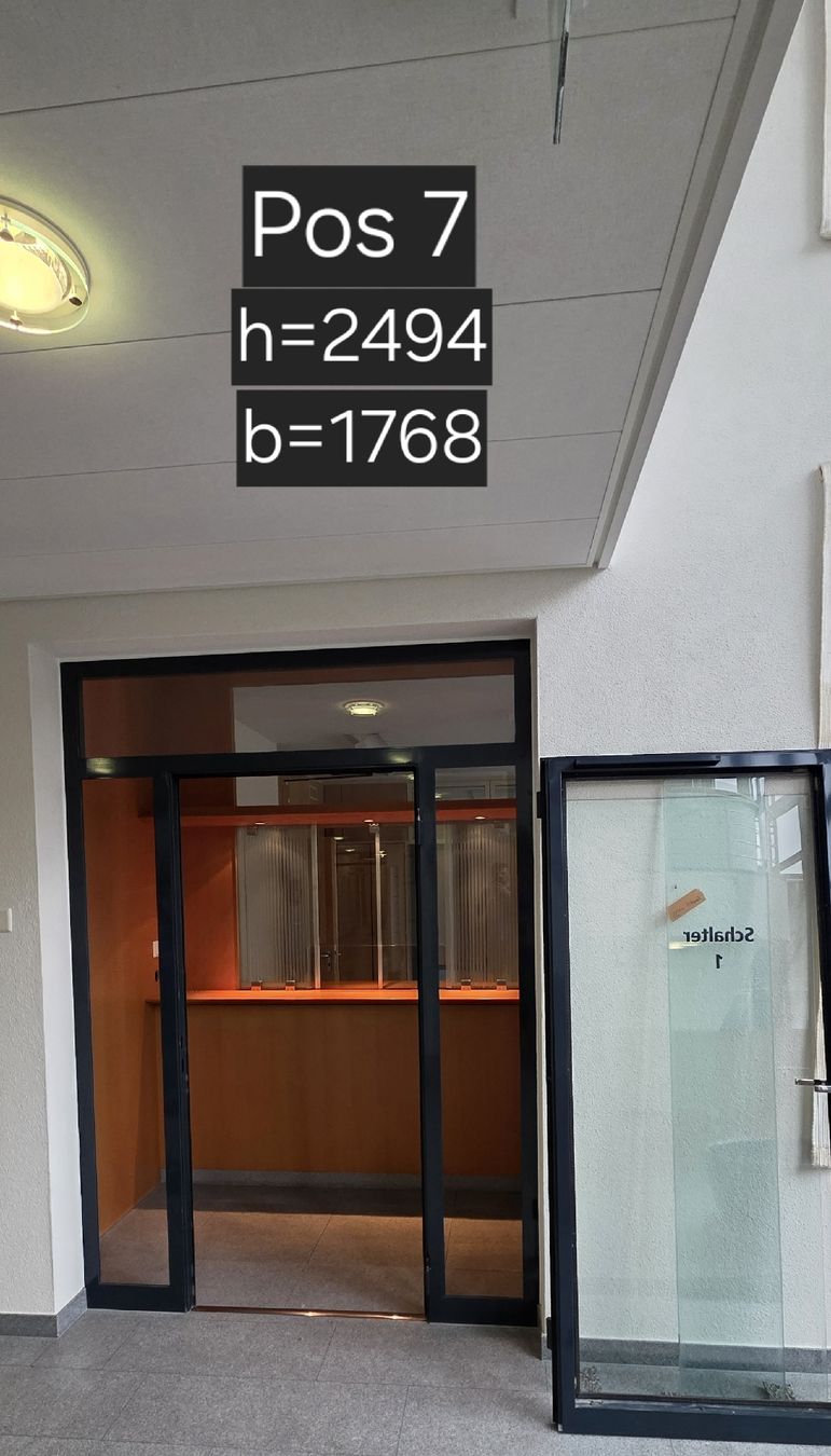 Porte: Stahl-Glas-Türanlage – Usato da Mels venduto da Bina5790