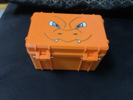 🔥 Pokémon Charizard Toploader-Aufbewahrungsbox | 3D-Druck 