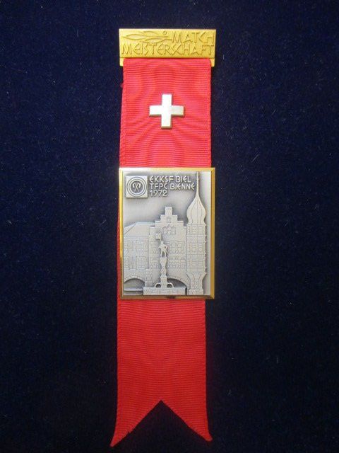 Medaillen: EKKSF Biel TFC Bienne 1972 Match Meisterschaft – Neu (gemäss Beschreibung) aus Luzern von Horoskop1