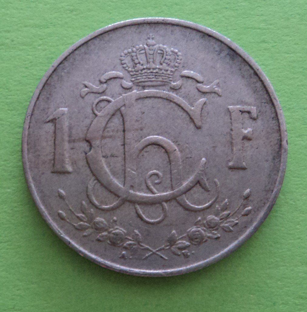 Alle Münzen: Luxembourg: 1 Franc 1962, SS – Gebraucht aus Basel von maripas17