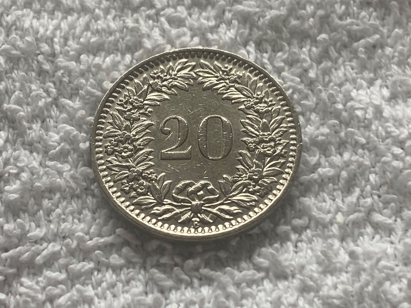Tutti le monete: 20 centimes/rappen 1938 abart – Usato da Nyon venduto da Ilmi09 2