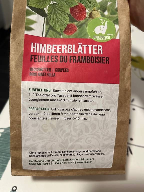 Cibi & Specialità: Himbeerblättertee – Nuovo e nell'imballaggio originale da Winterthur venduto da ioa_5g6f 1