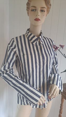 ULI SCHNEIDER y2k VtG Designer Bluse Minimalistin 40 M 