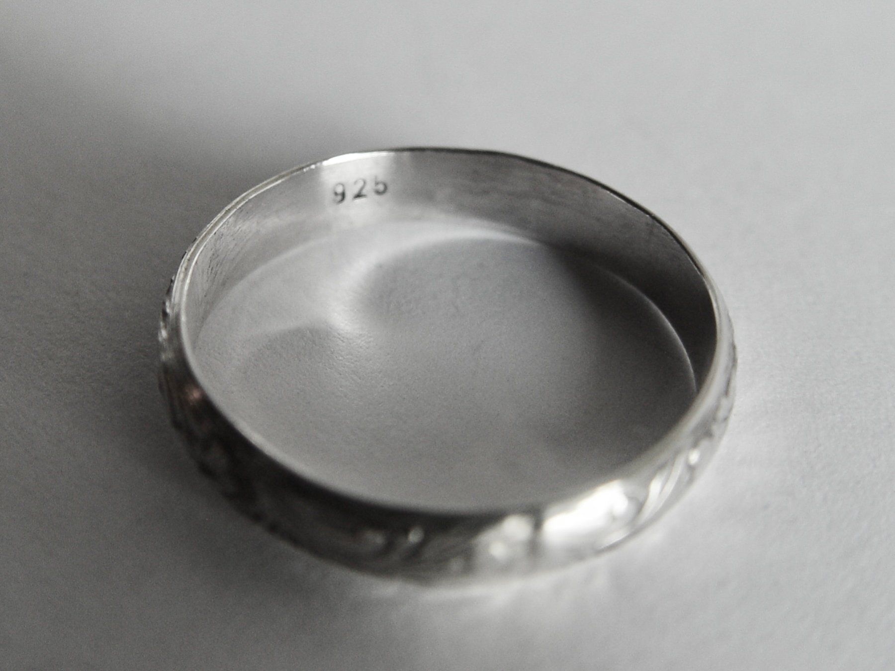 Anelli: Silber Ring mit Blumen Muster, Silber 925 – Usato da Henggart venduto da gernli 3