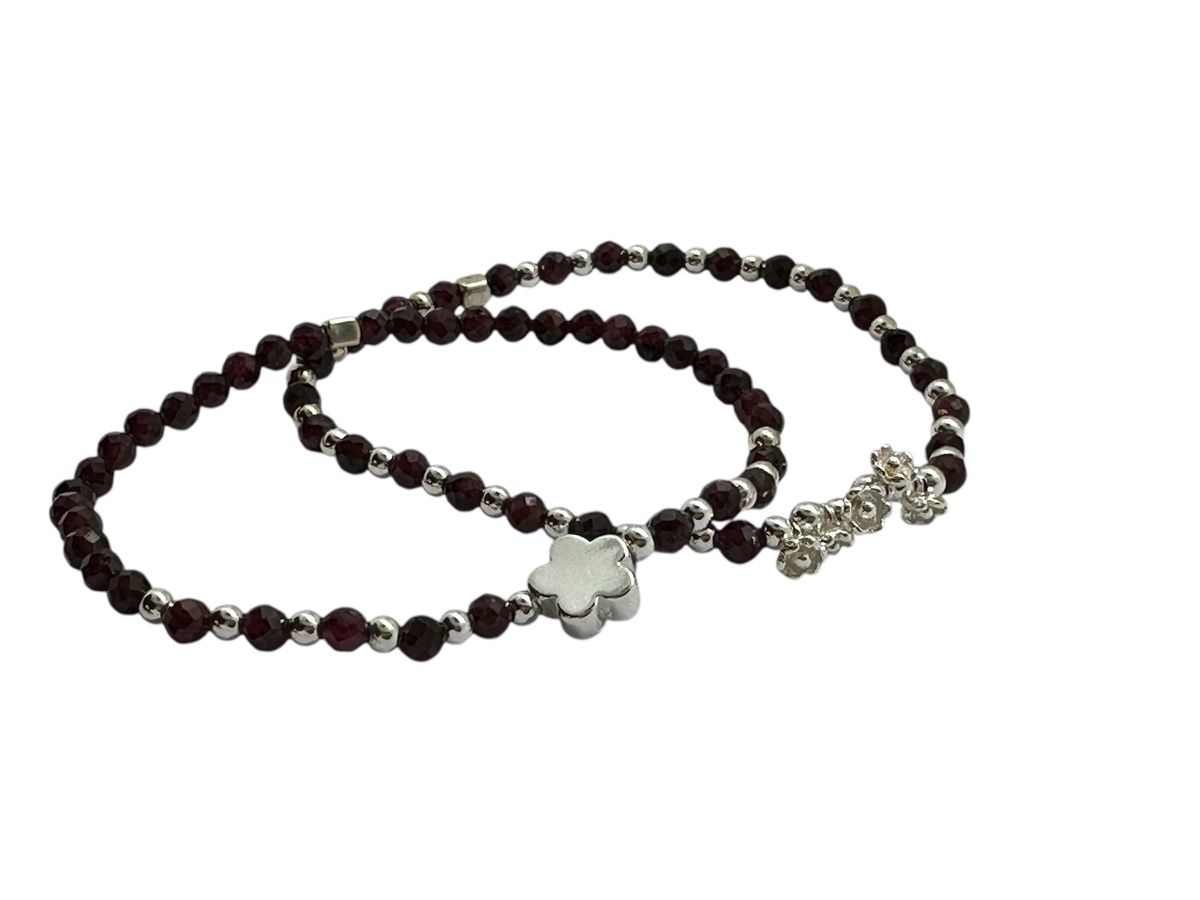 Bracciali & Braccialetti: 2 Granat Armbänder – Nuovo e nell'imballaggio originale da Niederglatt ZH venduto da Silberschmuck-design 1