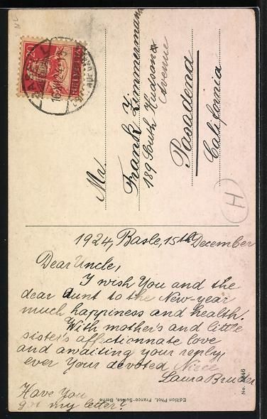 Cartoline postali: AK Basel, Rathaus mit Wochenmarkt, 1924 – Usato da Berlin venduto da bartko-reher 1