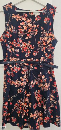 Apricot, Sommerkleid mit Blumen XL eher L