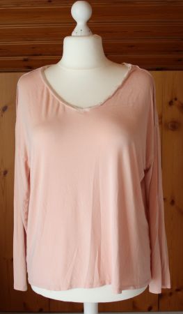 T - Shirt ROUGEGORGE COSY Langarm lachsfarben Gr. 44/46