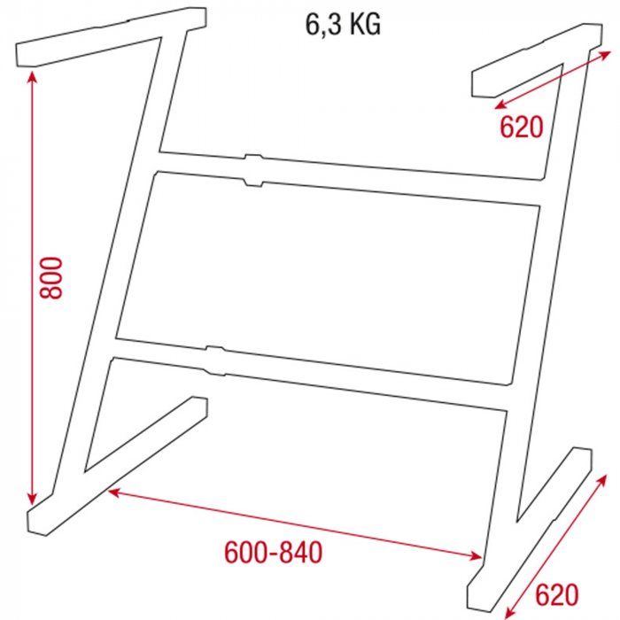 Supporti per strumenti musicali & leggii: D8371 DAP Rackstand / Keyboard Stand (L654) – Nuovo (secondo la descrizione) da Däniken SO venduto da Profog1 1