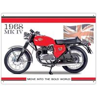 Blechschild-BSA SPITFIRE 1968 MK IV - 30 X 40 CM