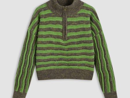 PULL  EN MAILLE À RAYURES - NEUF - TAILLE M