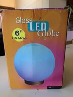 Lampe glass LED 6“ 15,24 cm multifarbig
