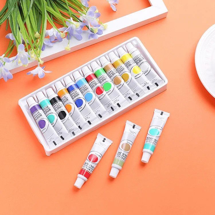 Colori: Kinder Handmalerei: 12-Farben Acrylfarben Set Leinwand – Nuovo e nell'imballaggio originale da Neuhausen am Rheinfall venduto da nyliastore 1
