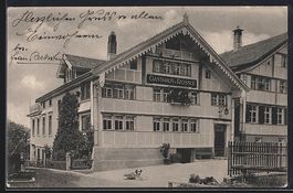 AK Haslen, Gasthaus zum Rössle, 1930