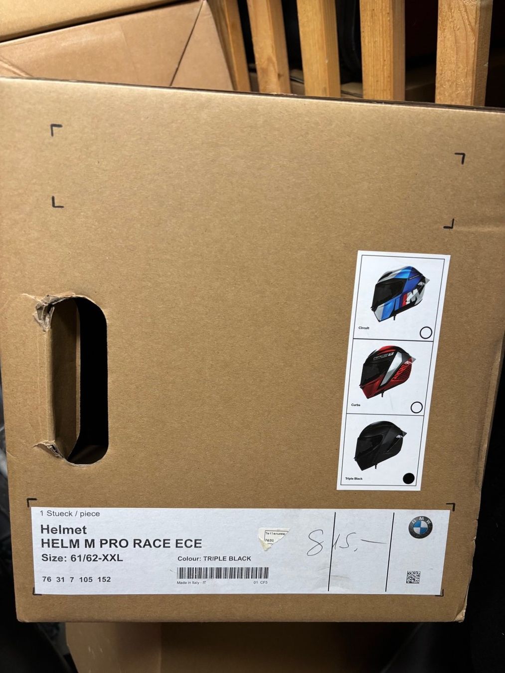 Caschi & visiere: BMW Helm M Pro Race Triple Black – Nuovo e nell'imballaggio originale da Reinach BL venduto da DCastro4 3