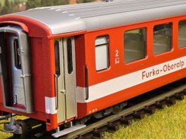 Bemo 3259 _ Furka Oberalp Mitteleinstiegswagen 2. Klasse OVP