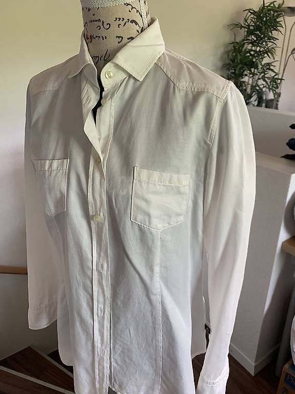 Camicette: Damenbluseb Bluse weiss mit Seide Grösse 42 Jacques Britt – Usato da Zeihen venduto da cindyscad