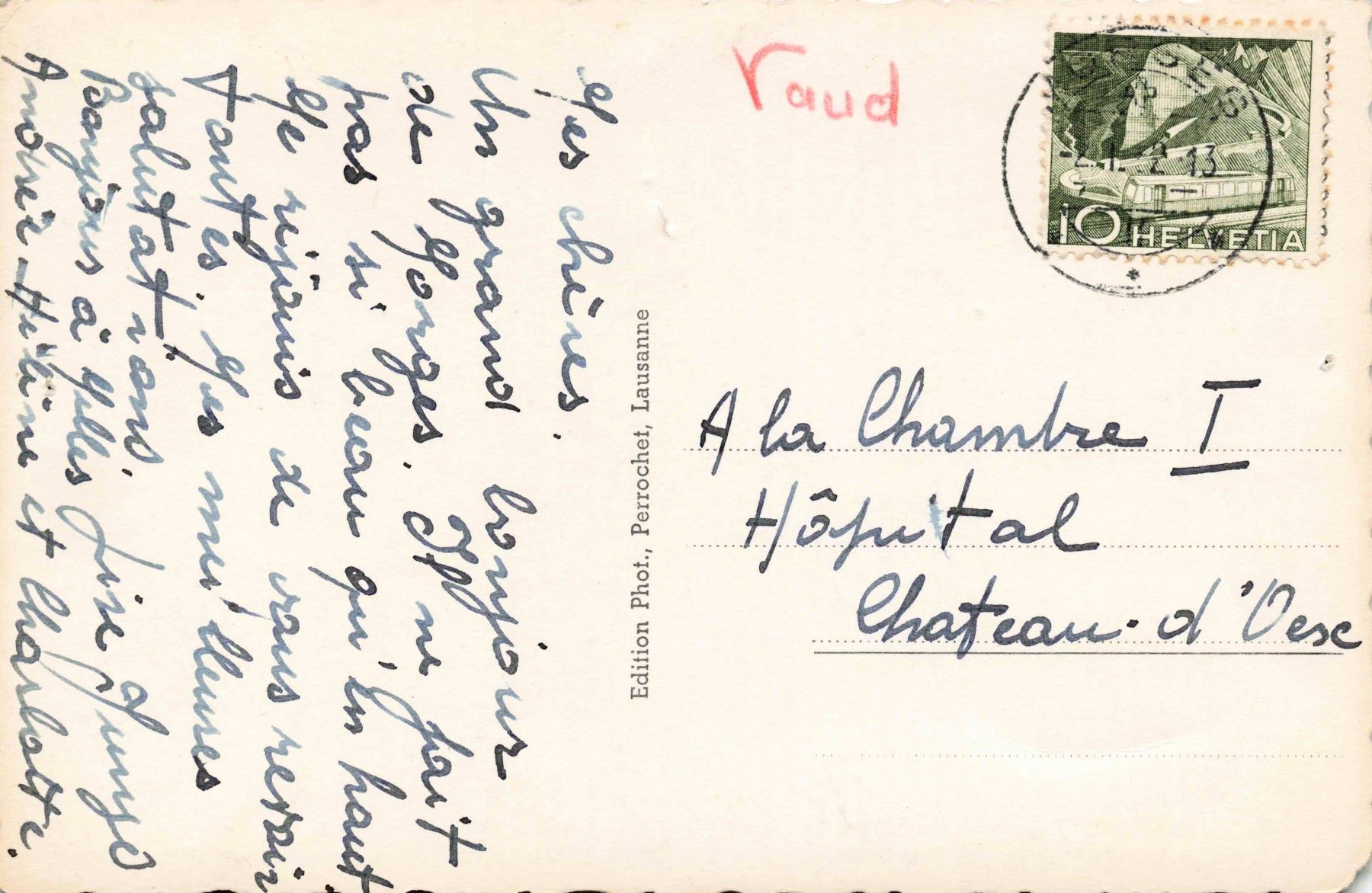Cartoline postali: Morges et le mont blanc – Usato da Biasca venduto da Blenio71 1
