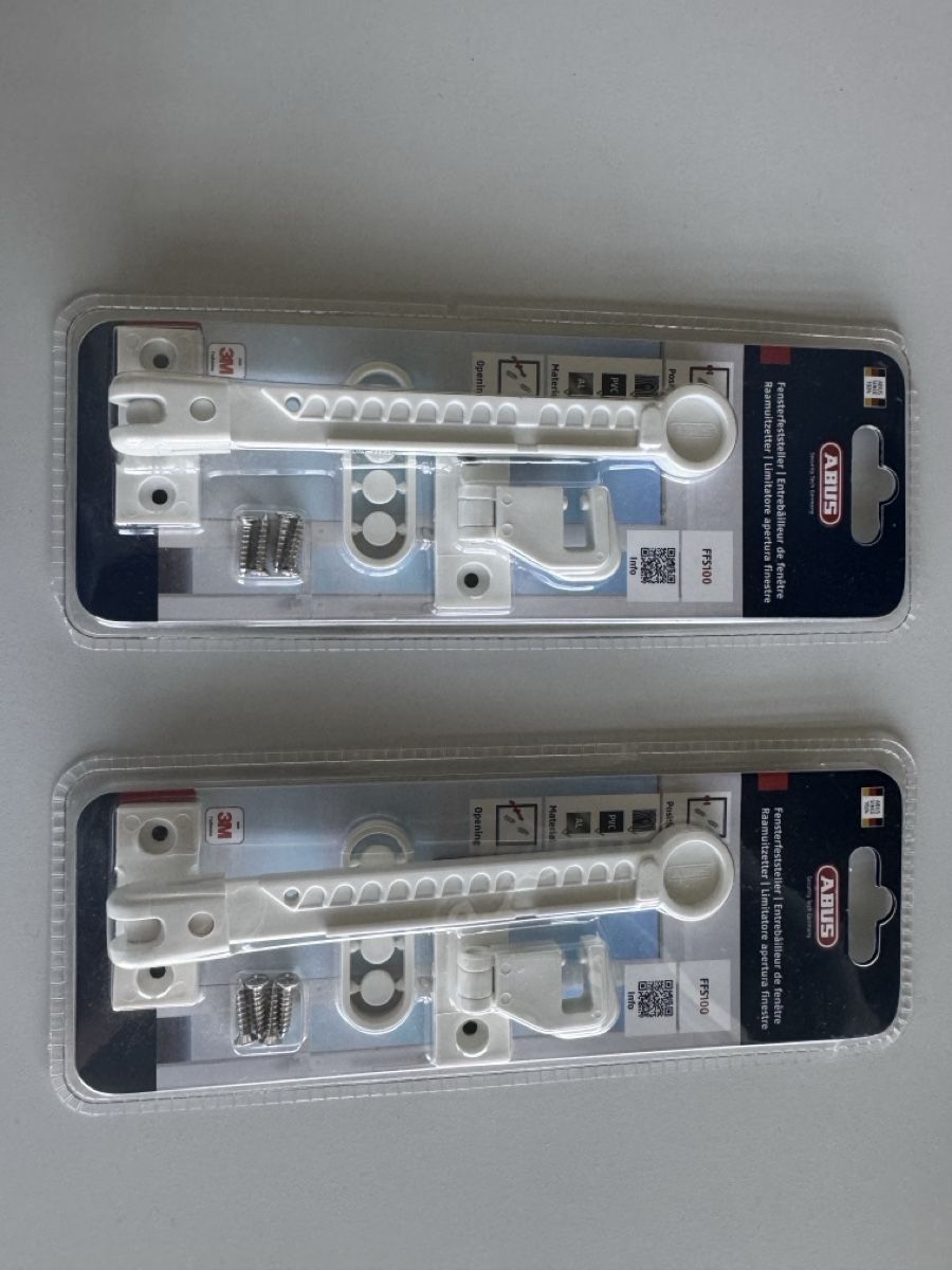 Fenster: ABUS FFS100 Window Restrictor 2 pcs White – Neu und originalverpackt aus Birmensdorf ZH von vic_mv7m
