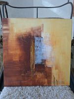Abstraktes Acrylbild auf Leinwand 50 x 50 cm