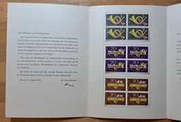 Spezialausgabe PTT Generaldirektion Geschenk 1949